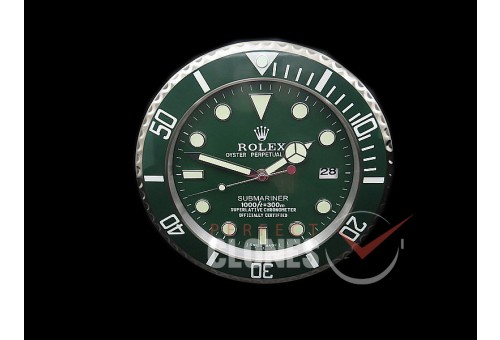 0 0 0 0 0 0 RLDC-SUB-102 Dealer Clock Hulk Green Submariner Style Swiss Quartz