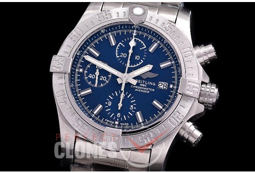 BLSA-43-103S ANF/OXF Avenger Chronograph 43 SS/SS Blue Sticks A-7750