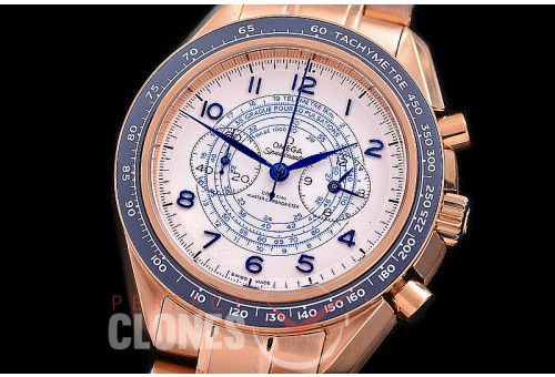 0 0 0 0 0 0 OMSP00917 Speedmaster Chronoscope RG/RG White OS20 Quartz