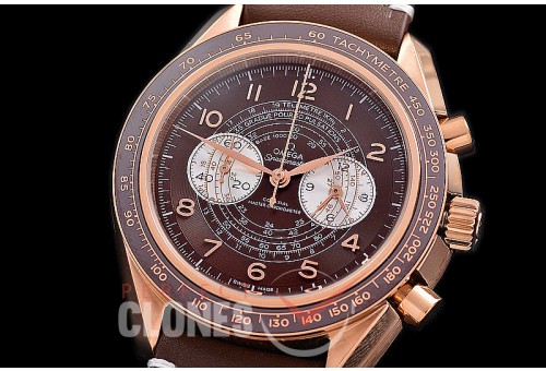 0 0 0 0 0 0 OMSP00919L Speedmaster Chronoscope RG/LE Brown OS20 Quartz