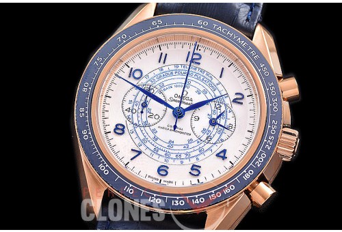 0 0 0 0 0 0 OMSP00917L Speedmaster Chronoscope RG/LE White OS20 Quartz
