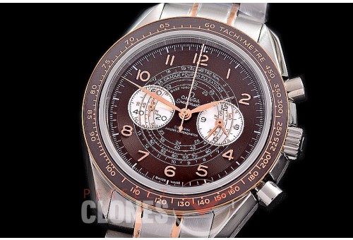 0 0 0 0 0 0 OMSP00909 Speedmaster Chronoscope SS/RG Brown OS20 Quartz