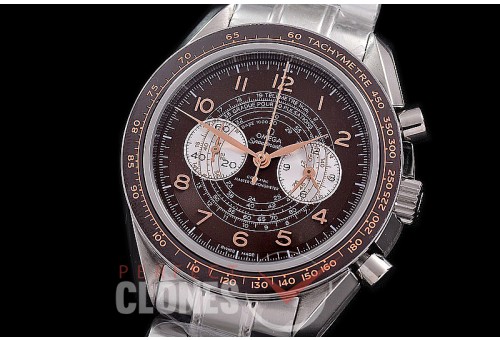 0 0 0 0 0 0 OMSP00904 Speedmaster Chronoscope SS/SS Brown OS20 Quartz