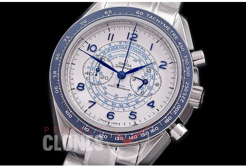 0 0 0 0 0 0 OMSP00902 Speedmaster Chronoscope SS/SS White OS20 Quartz