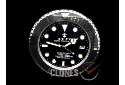 0 0 0 0 0 0 RLDC-SUB-111 Dealer Clock Submariner Style Black Swiss Quartz