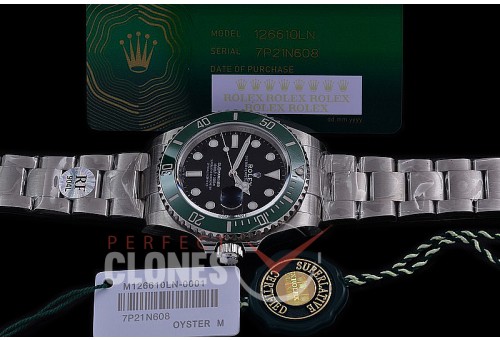 RLS-41-0052 RF 904L Steel 2020 41mm Submariner 126610LV SS/SS Black SA 3235 