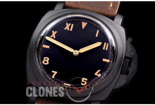 0 0 0 0 0 0 PN62901 HWF Pam 629 Luminor 1950 3 Days DLC/LE Black California Dial A-6497