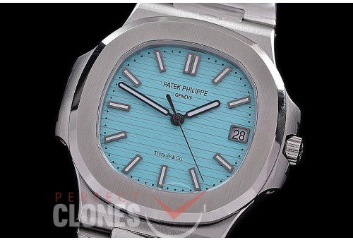 0 0 0 0 0 0 0 0 0 0 PP00606S 3KF UV Nautilis 5711 Tiffany & Co 170th Anniverary Edition SS/SS Tiffany Blue Asian Clone Calibre 324