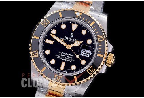 0 0 0 0 0 0 0 0 0 0 0 RLST00301 BP 904L Steel Submariner 116613LN SS/YG Black SH 3135
