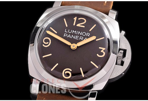 0 0 0 0 0 0 PN663Q01 HWF Pam 663 Luminor Special Edition Luminor 1950 3 Days SS/LE Brown P-3000 Superclone