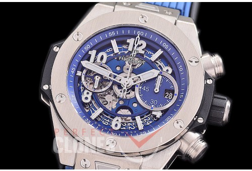 0 0 0 0 0 HB45-102 ZF Big Bang Unico SS/RU Blue Skeleton A-7750 