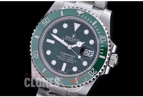 0 0 0 0 0 0 0 0 0 0 0 RLSS00352 QF 904L Steel Hulk Submariner 116610LV SS/SS Green SH 3135
