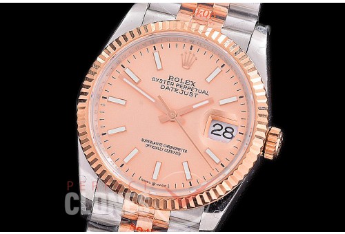 R36DJTR-3235-205 GMF 126231 SS/RG Fluted/Jubilee Rose Gold Sticks VR 3235 904L Steel / Extra Weighted Casework / Bracelet 
