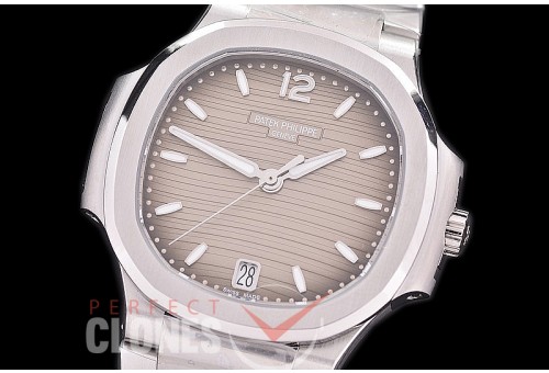 PP-7118-002 3KF Nautilus Ladies 7118 SS/SS Grey Asian Clone Calibre 324SC