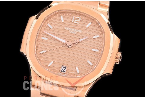 PP-7118-015 3KF Nautilus Ladies 7118 RG/RG Rose Gold Asian Clone Calibre 324SC