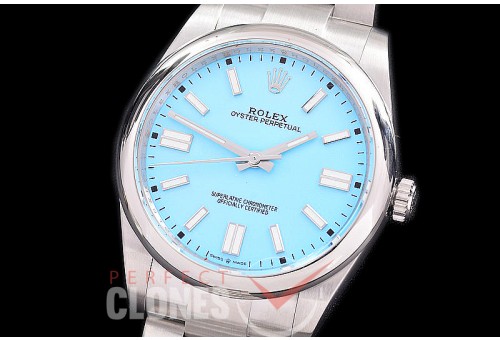 RLOY-41-027S GMF 904 Steel Osyter Perpetual 41mm 124300 SS/SS Ice Blue Sticks VR 3230 