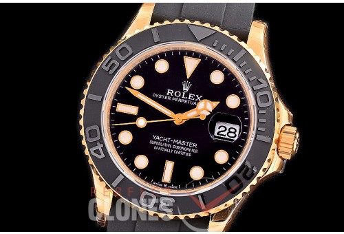 RYM-42-018 XF/VSF 904 Steel 2022 Yachtmaster 42 226658 Men Oysterflex CER/YG/RU Black VSF 3235