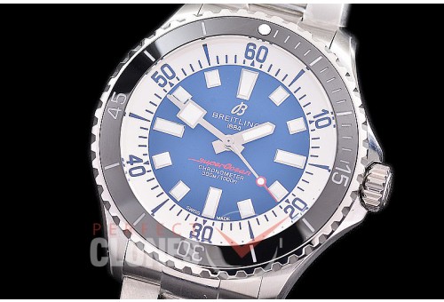 BLSO-44-102 TF Superocean Automatic 44mm SS/SS Blue Sticks Asia 2824