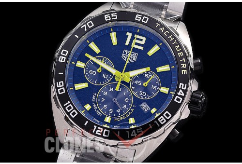 0 TGF1-00807A Indy 500 Indianapolis Speedway Special Ed Chronograph SS/SS Black-Yellow OS 20 Qtz