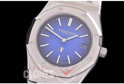 0 0 0 AP15202-705 ZF Royal Oak Jumbo Automatic 15202 SS/SS Flamed Blue Asian Clone Calibre 2121 