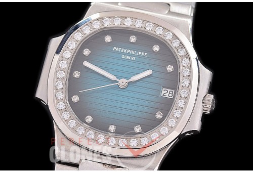 PPNTM-014 Nautilus Mid/ Size SS/SS Flamed Blue Diam A-2824