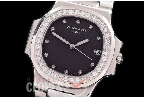 PPNTM-012 Nautilus Mid/ Size SS/SS Black Diam A-2824