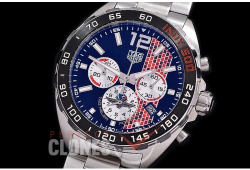 0 TGF1-00811 Indy 500 Indianapolis Speedway Special Ed Chronograph SS/SS Black OS 20 Qtz