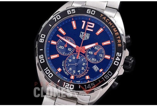 0 TGF1-00805 Indy 500 Indianapolis Speedway Special Ed Chronograph SS/SS Black-Orange OS 20 Qtz