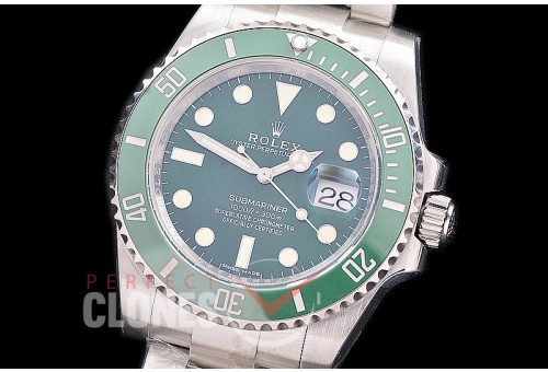 0 0 0 0 RLSS00802S NF V8 Submariner 116610LV SS/SS Hulk Green SH 3135 - Special Offer 