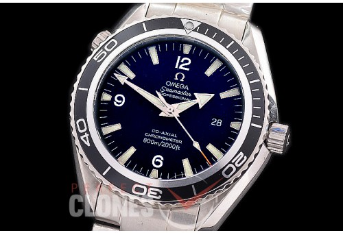 OMPO-101 BP Seamaster Planet Ocean 2200.50.00 45mm SS/SS Black A-2824 - Special Offer