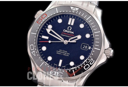 OM300M-103 BP James Bond 007 50th Anniversary Seamster Diver 300M Professional SS/SS Black A-2824 - Special Offer