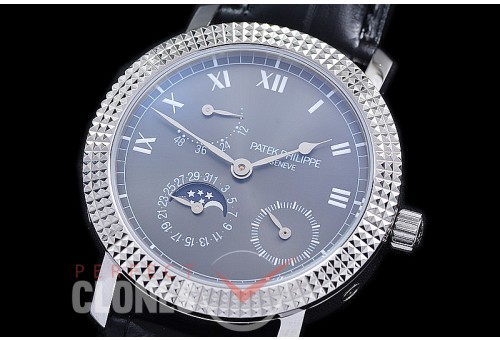 PP-5057-102 ZF Calastrava 5057 Date/Moon Phase Power Reserve SS/LE Grey Asian Customized Calibre 240