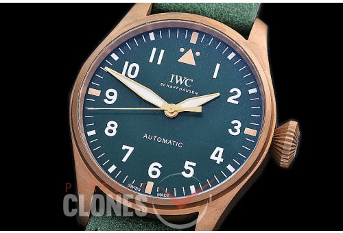 IWSPF-131 ANF/OXF 2022 Pilot Automatic Spitfire Bronze Special Edition IW329702 BZ/LE Green A-2824
