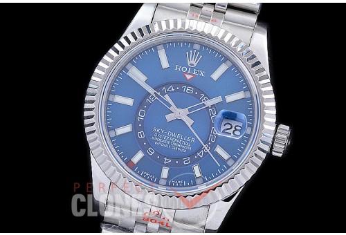 0 0 0 RSKDS00103J NF 904L Steel 326934 SkyDweller SS/SS Blue Sticks SA 9001 