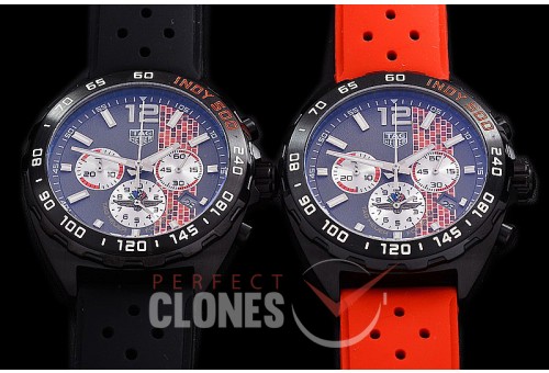 0 TGF1-00827R Indy 500 Indianapolis Speedway Special Ed Chronograph PVD/RU Grey OS 20 Qtz