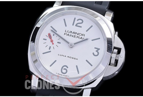 PN1342W01 HWF Pam 1342 Luna Rossa Special Edition W Series Luminor Marina 8 Days SS/RU White A-6497