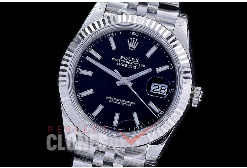 R41DJS-3235-052 XF/VSF 126334 904 Steel SS/SS Fluted/Jubilee Black Sticks VS 3235 - 72 Hours Power Reserve 