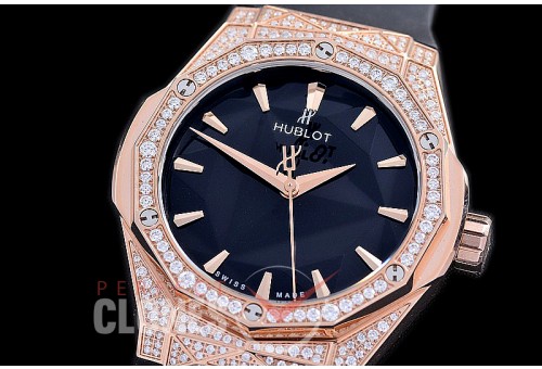 HBFS-40-0112D ANF/OXF Classic Fusion Orlinski 40mm RG/LE Black Asian Clone 2892