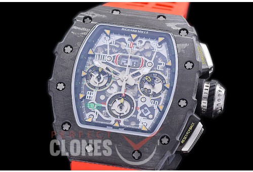 0 0 0 0 RM011-928C HHWF RM011-03 NTPT FC//RU Skeletonized A-7750 28800 - Red Rubber Strap 