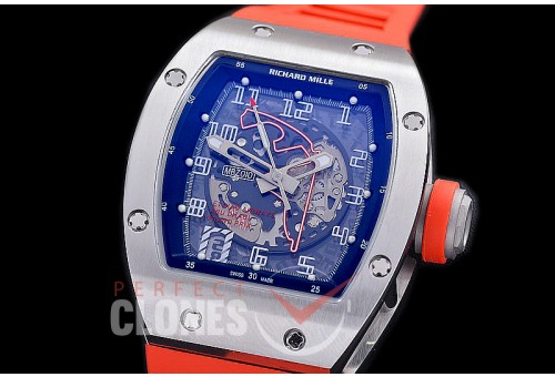 0 0 0 0 RM010-009S HHWF RM010 MBZ010 Ethihad Airways Abu Dhabi Grand Prix Special Edition SS/RU Skeletonized Asian Custom Calibre Red Rubber Strap