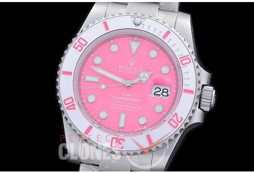 0 0 0 0 0 RLS-DIW-013 XF/VSF DIW Submariner 116610LN SS/SS Pink VS 3135 
