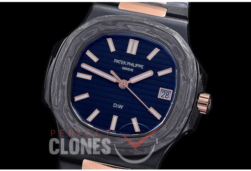 PP-DIW-112 DIW-F Nautilus 5711 DIW Black Grail Special Edition DLC/RG/FC White Miyota 9015 Modified Calibre 324SC
