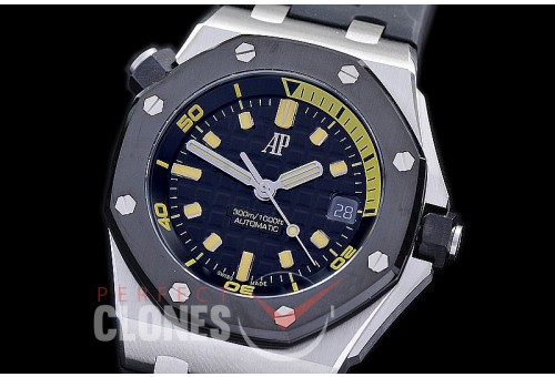 AP-15720-111 ZF Royal Oak Offshore Diver 15720CN SS/RU Black Asian Clone Calibre 4308