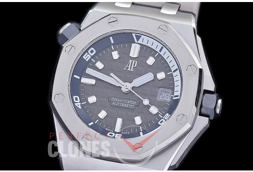 AP-15720-103 ZF Royal Oak Offshore Diver 15720ST SS/RU Grey Asian Clone Calibre 4308