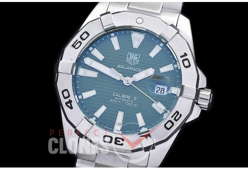 TGAQ-C5-206S Aquaracer Calibre 5 Automatic SS/SS Green Sticks Asian 2813
