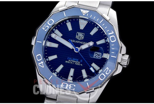 TGAQ-C5-213S Aquaracer Calibre 5 Automatic SS/SS Black Sticks Asian 2813