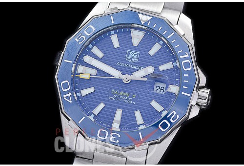 TGAQ-C5-214S Aquaracer Calibre 5 Automatic SS/SS Blue Sticks Asian 2813