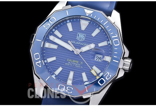 TGAQ-C5-214R Aquaracer Calibre 5 Automatic SS/RU Blue Sticks Asian 2813