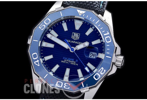 TGAQ-C5-213N Aquaracer Calibre 5 Automatic SS/NY Black Sticks Asian 2813