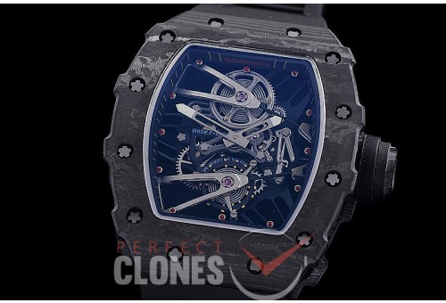 RM027-02-112 HHWF RM027-02 NTPT Rafael Nada Limited Ed FC/RU Custom Skeleton - Black Rubber Strap 